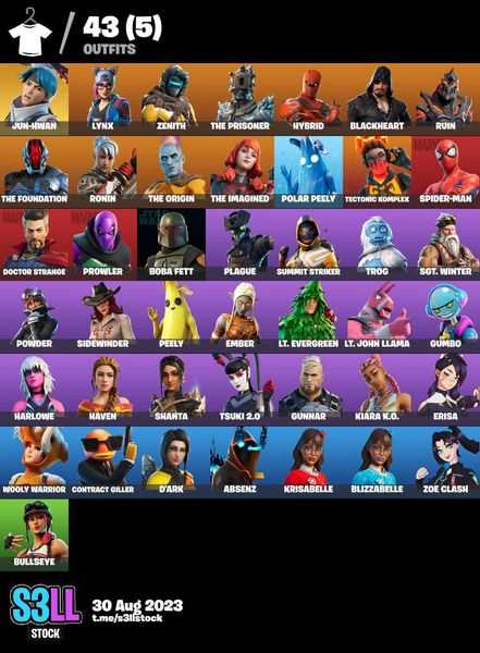 Rush selling fortnite account
