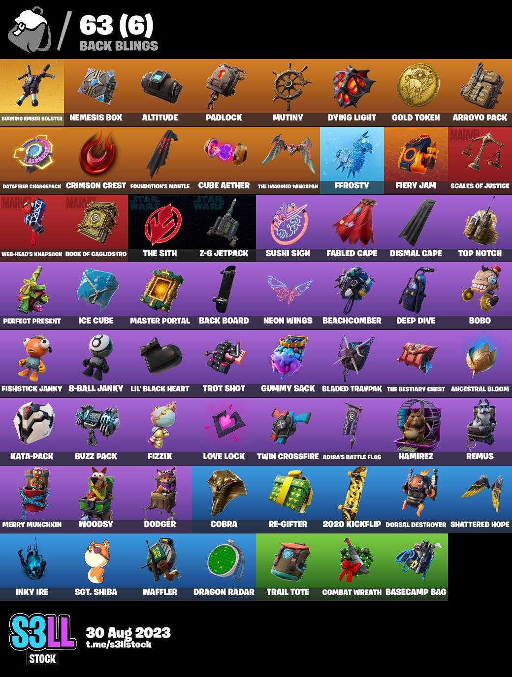 Rush selling fortnite account