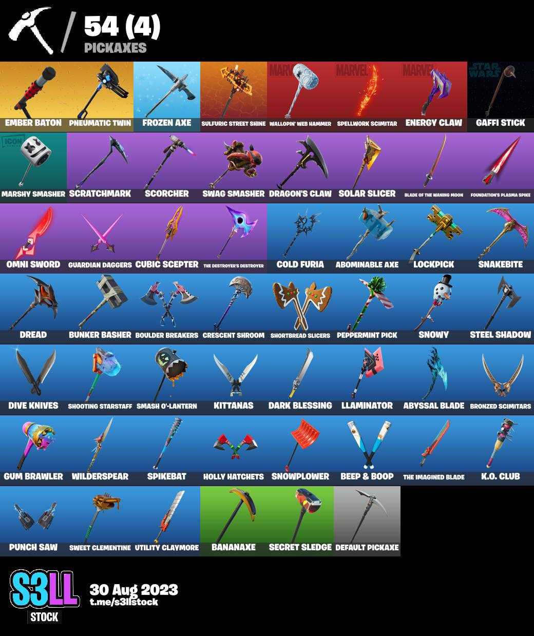 Rush selling fortnite account