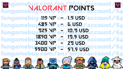 Valorant Points — region Europe
