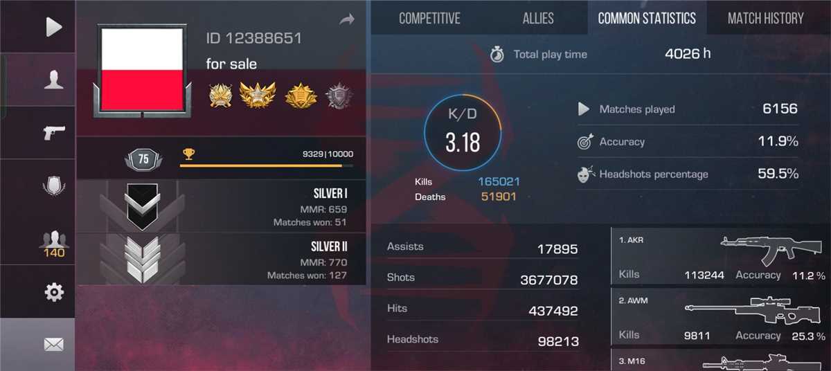 Standoff 2 season 1 og account 