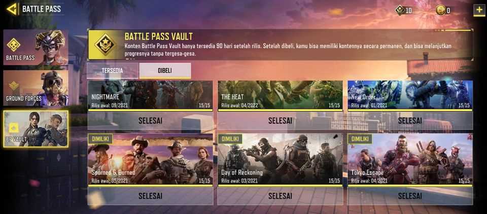 Jual akun Call of Duty Mobile