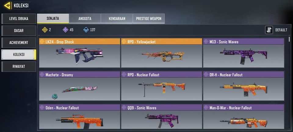 Akun Call of Duty Mobile