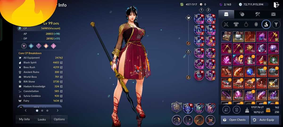 Jual akun Black desert mobile