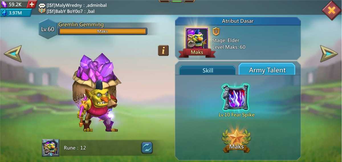 Jual akun lord mobile