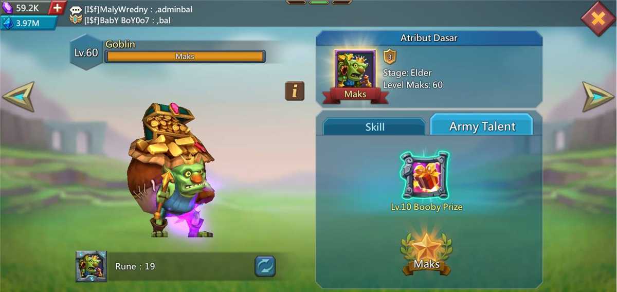 Jual akun lord mobile