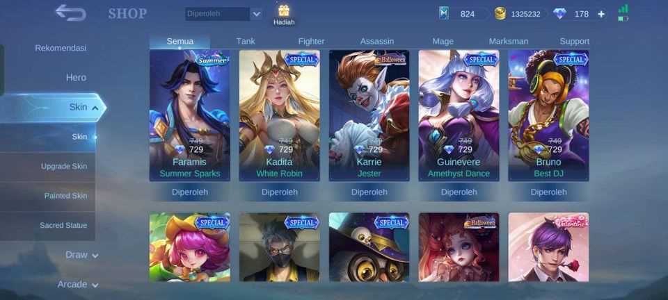 Jual akun
