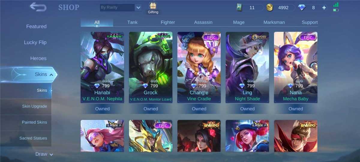Jual akun ML
