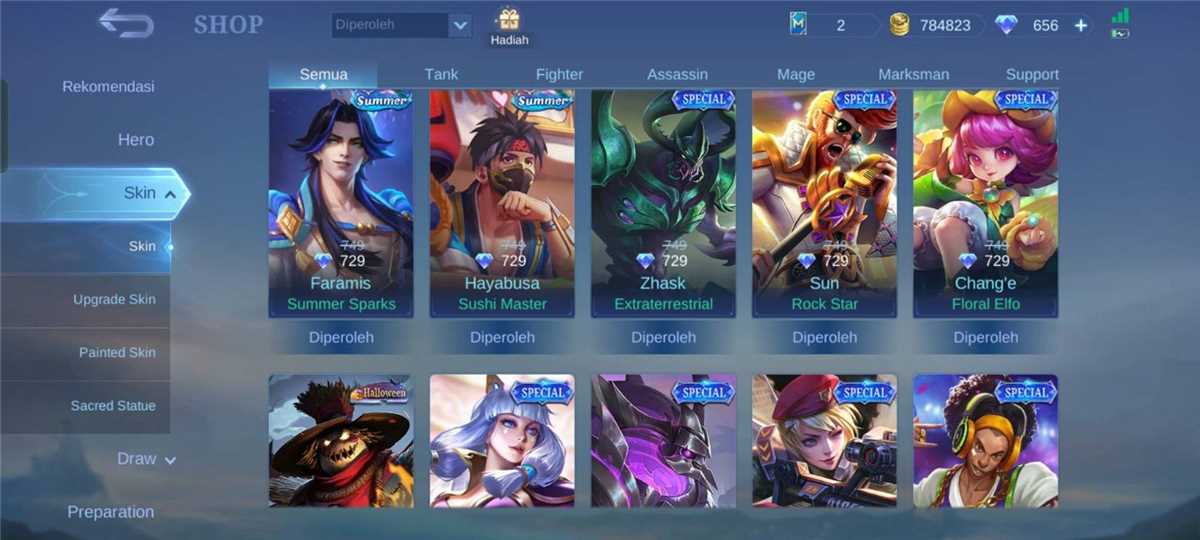 Jual akun