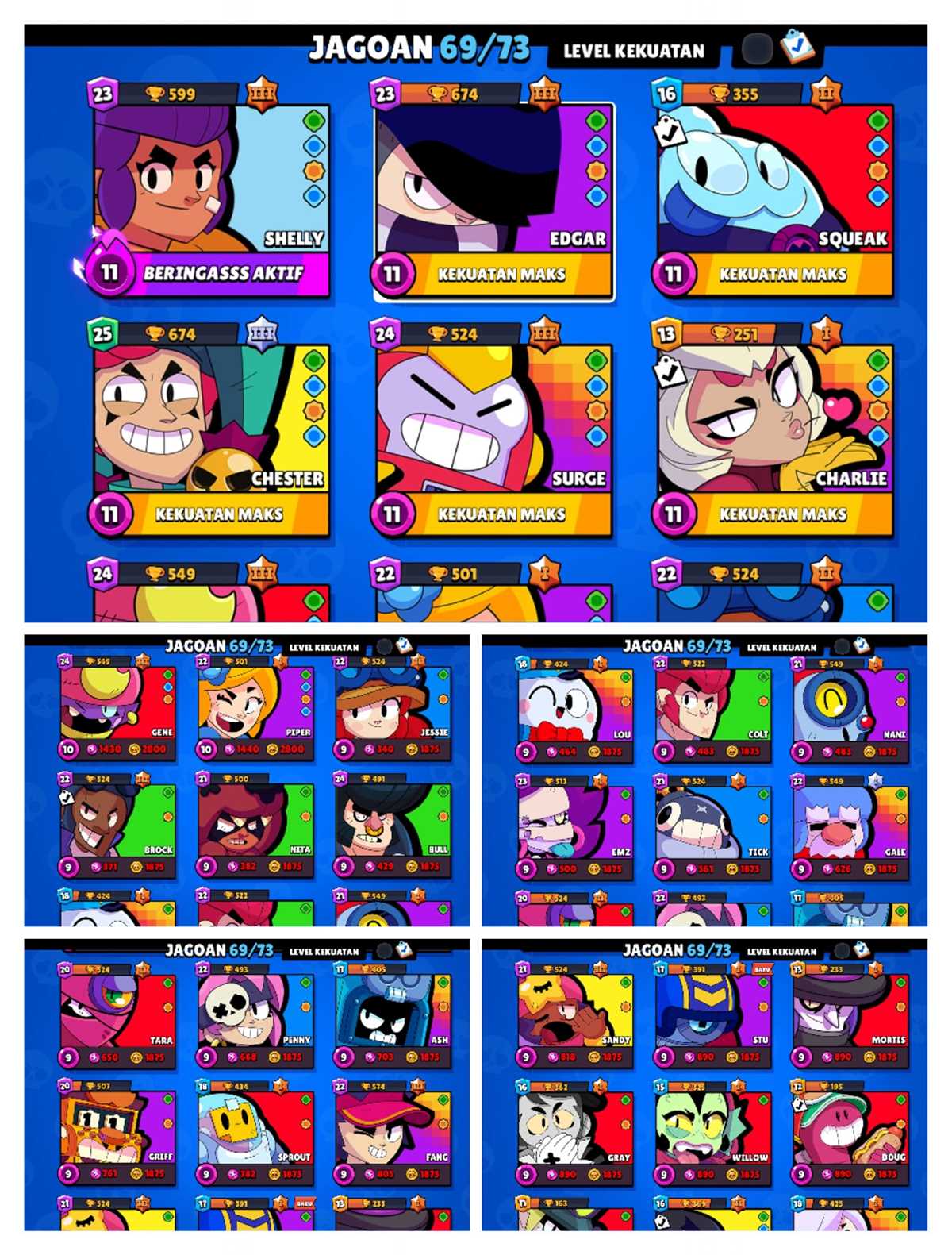 PENJUALAN AKUN BRAWL STARS