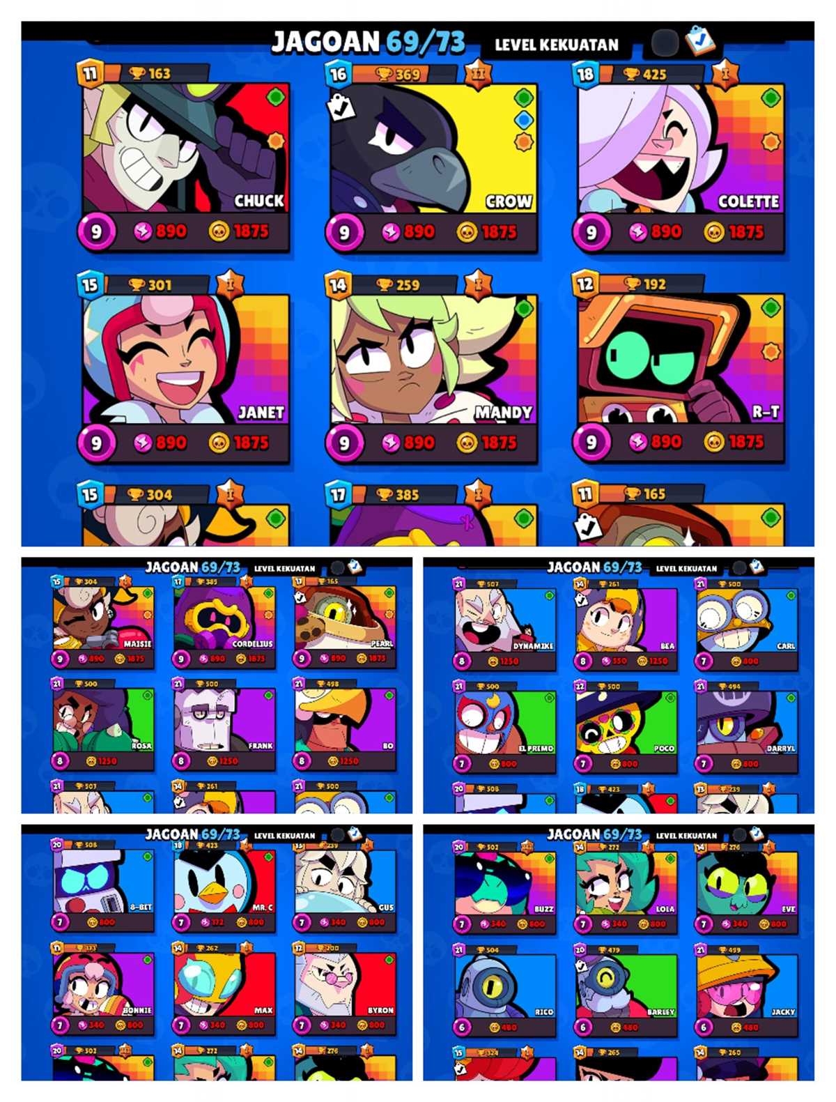 PENJUALAN AKUN BRAWL STARS