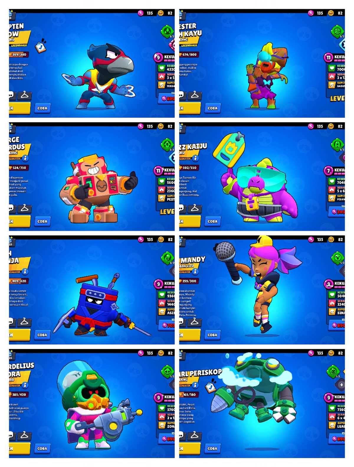 PENJUALAN AKUN BRAWL STARS