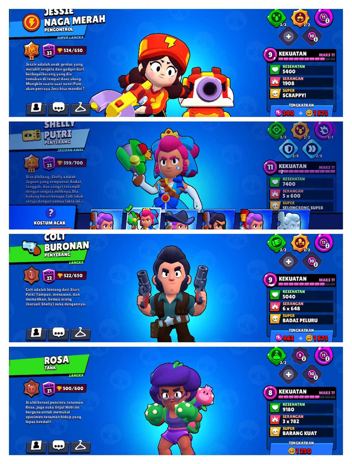 PENJUALAN AKUN BRAWL STARS