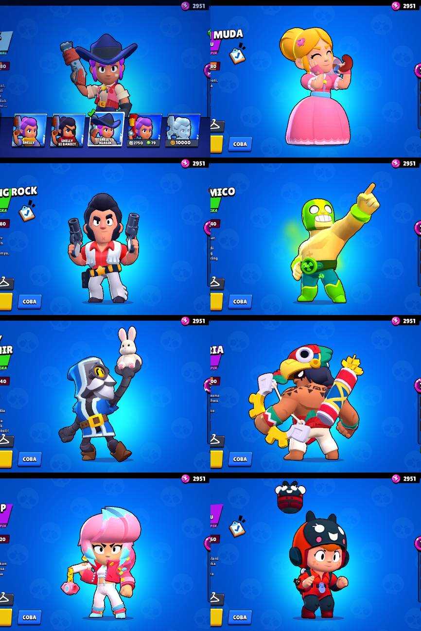 Jual akun Brawl stars